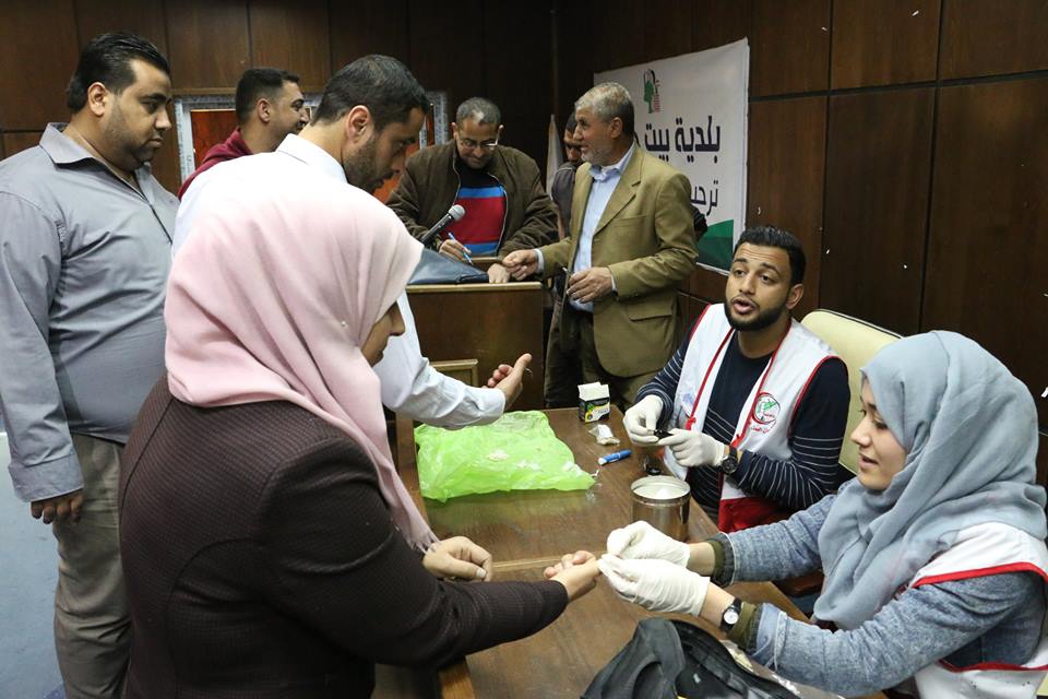 بلدية بيت حانون تنظم يوم طبي مجاني لفحص السكر